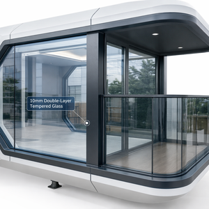 Capsule d'hôtel modulaire personnalisable <span class=keywords><strong>à</strong></span> 2 chambres avec cuisine et salle de bain spacieuses, idéale pour <span class=keywords><strong>l</strong></span>'habitation en conteneur maritime - Product Image 1