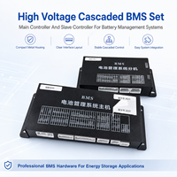 Batería Externa PCBA 128S de Alto Voltaje con BMS en Cascada EC-HV-MC1+EC-HV-SC7+Pantalla LCD de 4.3 Pulgadas CAN RS485 Almacenamiento de Energía
