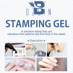 BOZLIN 15ml 12 colores semipermanente Soak Off UV LED Print esmalte de <span class=keywords><strong>uñas</strong></span> estampado Gel para Nail Art - Product Image 6