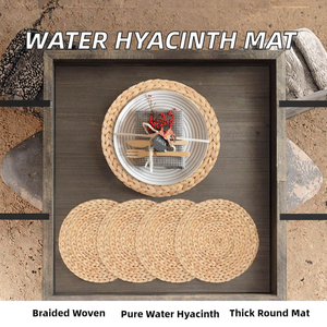 Manteles Individuales de Jacinto de Agua, Diseño Rústico, Trenzados, Resistentes al Calor, No Tóxicos, Ecológicos, 10 mm de Grosor, Manteles para Bodas - Product Image 2