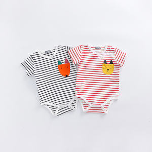 Ropa Africana 100% Algodón al por Mayor, Mameluco Triangular de Seersucker para Bebé con Caja de Empaque - Product Image 2