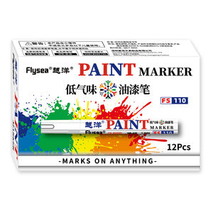ファインペイントオイルベースの永久アートマーカーペン6mm金属ゴムガラス防水12色 - Product Image 4