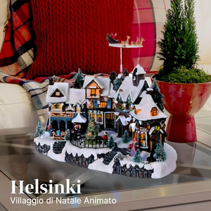 Venta al por Mayor de Árboles de Navidad Animados con Luces LED y Casas de Pueblo Navideñas Giratorias para Decoración Navideña y Regalos - Product Image 4