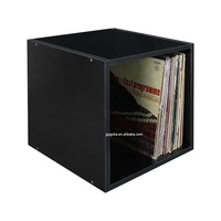 Plateau tournant en vinyle, cadres d'albums, support de stockage pour disques vinyle pouvant contenir un lecteur de plateau tournant