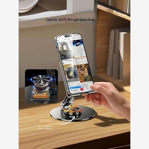 Có Thể Điều Chỉnh Xách Tay Máy Tính Để Bàn Chủ Điện Thoại Di Động Đứng Máy Tính Bảng Phổ Khung Kim Loại Quay Gấp Điều Chỉnh Nhà Máy Giá - Product Image 3