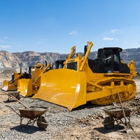 Bulldozer lourd de 54 tonnes avec moteur de 460 CV pour projets miniers, bulldozer sur chenilles avec grande lame, machine de terrassement