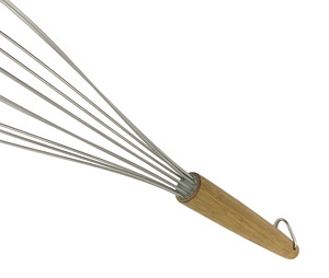 Batteurs à œufs en silicone écologiques avec manche en bois <span class=keywords><strong>Fouet</strong></span> à œufs manuel pour la <span class=keywords><strong>cuisine</strong></span> Utilisation du mousseur à lait Outil de mélange Lavage à la main uniquement - Product Image 5