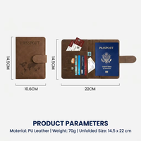 Étui de passeport magnétique en gros en cuir PU de qualité supérieure, organiseur de documents de voyage avec emplacements pour cartes SIM et fente pour carte d'embarquement