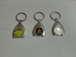 Portachiavi portachiavi con logo personalizzato alla moda - Product Image 4