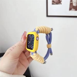 <span class=keywords><strong>Correa</strong></span> tejida para <span class=keywords><strong>Apple</strong></span> <span class=keywords><strong>Watch</strong></span> Band 42mm 38mm 40mm 41mm 45mm Pulsera para Iwatch Series 7 6 5 4 3 SE Cuerda <span class=keywords><strong>de</strong></span> nailon Mujer Loop <span class=keywords><strong>Correa</strong></span> - Product Image 3