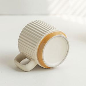 แก้วกาแฟเซรามิกสีขาวสไตล์วินเทจ รัสติก โมเดิร์น สำหรับขายส่ง แก้วนม - Product Image 4