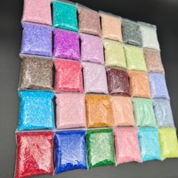 Ensemble de paillettes pour ongles en verre brisé, 30 couleurs, 30 sachets de 5g chacun, pour la manucure DIY et les loisirs créatifs scintillants pour les fêtes