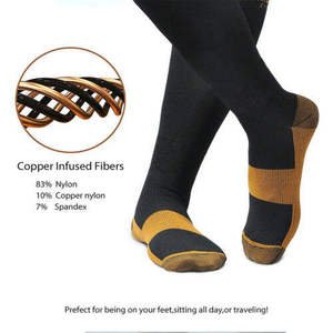 <span class=keywords><strong>Medias</strong></span> hasta la rodilla de viaje para enfermeras, <span class=keywords><strong>medias</strong></span> para fascitis plantar, <span class=keywords><strong>medias</strong></span> de compresión con infusión de cobre de 20-30 Mmhg para circulación - Product Image 4