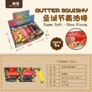 ของเล่นบีบเนยคริสต์มาส Botu 12 ชิ้น/กล่อง ของเล่นบีบเนย PU โฟม บีบแล้วคืนรูปช้า น้ำหนัก 4 ออนซ์ ของเล่นบีบเนยบีบเล่นคลายเครียด ของเล่นบีบเนยคริสต์มาส - Product Image 3