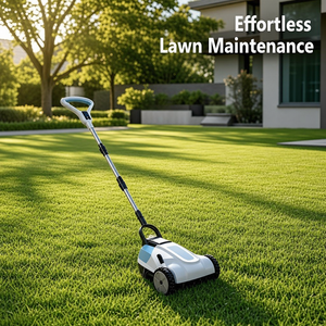 Cortacésped Inalámbrico de 20V y 600W, Recortadora de Césped Eléctrica, Cortadora de Césped Manual sin Escobillas con Altura de Corte Ajustable para Jardín Doméstico - Product Image 2
