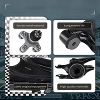 Bras de suspension inférieur avant avec rotule, biellettes de barre stabilisatrice, crémaillères intérieures et extérieures, soufflets de crémaillère, kit de direction pour Honda Civic 2016-2021
