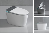Vente directe d'usine de nouveaux appareils sanitaires en céramique cuvette de siège de toilette intelligente montée sur le sol pour WC