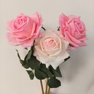 Cao Cấp Nhân Tạo Duy Nhất Đầu Trắng Hồng Hoa Hồng Bất Cảm Ứng Handmade Latex Hiện Đại Tái Sử Dụng Có Thể Tái Chế Cho Ngày Valentine - Product Image 1