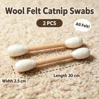 Bâton interactif pour chat en polaire extra large, résistant aux morsures, accessoires pour animaux de compagnie, pour soulager l'ennui et stimuler la dentition