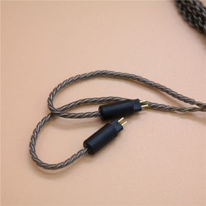 Câble pour casque plaqué argent 0,78 mm, adaptateur audio jack 3,5 mm, gris fumé - Product Image 5