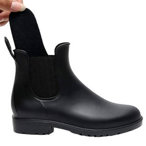 Nuovo stile da <span class=keywords><strong>donna</strong></span> comodo antiscivolo Mid Top impermeabile stivali da <span class=keywords><strong>pioggia</strong></span> in PVC <span class=keywords><strong>scarpe</strong></span> da acqua all'aperto uso Casual estate autunno inverno - Product Image 3