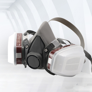 หน้ากากป้องกันก๊าซพิษป้องกันไวรัส TPE + PP ป้องกันอุตสาหกรรม - Product Image 4