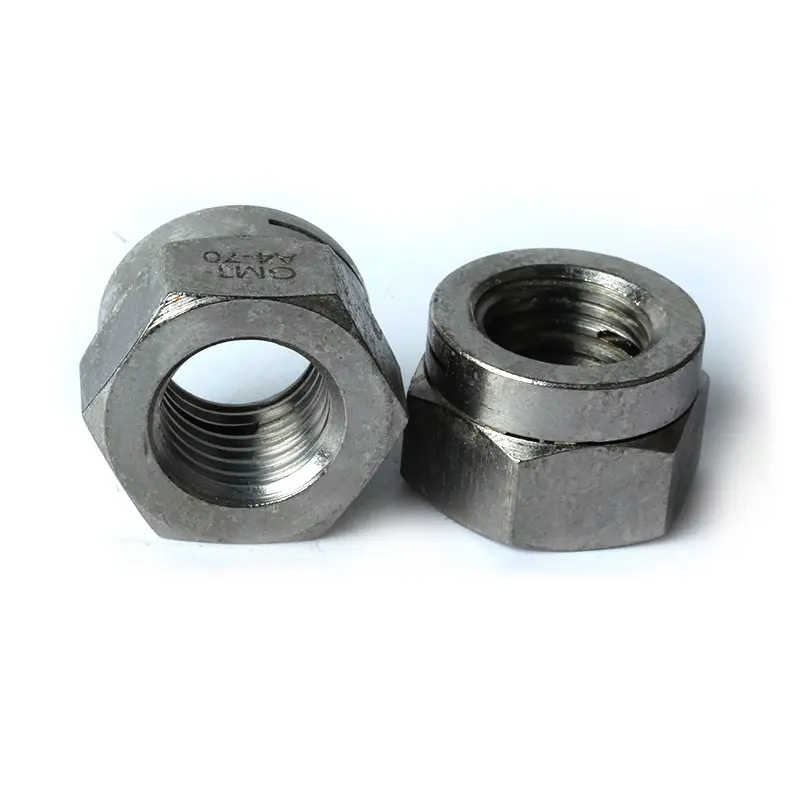 All Metal Hexagon Nut with Slot Re-useable Dual Slotted Self-locking Nut
