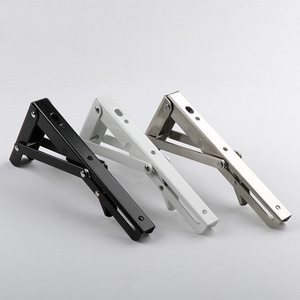 Jinnate Stainless Steel Triangular Wall Shelf Bracket JNT-20 Folding Support For Partition Modern Simple Design - Product Image 2