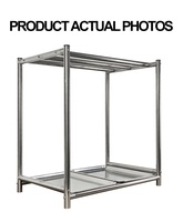 Support de cuisson de table en acier inoxydable 304 robuste à un seul niveau, capacité de charge de 60 kg, finition polie, pour présentation commerciale de canards