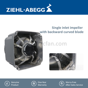 พัดลมระบบระบายอากาศ Ziehl-abegg รุ่น GR31M-6ID.BD.2R 169796 แบบแรงดันสถิตสูง ใบพัดโค้งหลัง สำหรับระบายความร้อนด้วยไฟฟ้ากระแสสลับ - Product Image 4