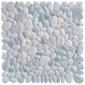 Ceramic and Porcelain for Floor Wall in Bathroom <strong>Glass</strong> Pebble Stone <strong>Mosaic</strong> Tile <strong>Sheet</strong> - Product Image 1