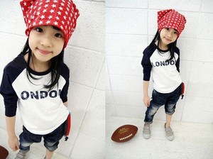 Ropa Infantil Turca, Camiseta de Manga Larga para Niños de 2 a 6 Años con Letra Estampada, para Niñas, de Fabricante Chino - Product Image 6