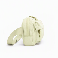 Sac de poitrine unisexe en polyester imprimé personnalisé, étanche, en forme de coussin, avec fermeture éclair et fermoir, idéal pour le sport, les voyages et les activités de plein air