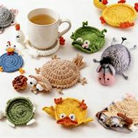 Posavasos de Ganchillo con Diseño de Ardilla, Hecho a Mano, Aislante del Calor, para Bebidas Calientes, Decoración de Cocina, Envío Rápido