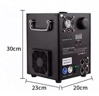 Máquinas de Chispas Frías Enviadas de Fábrica, 2 Piezas con Control Remoto, Protección IP66, Potencia de 700W y Estuche de Transporte