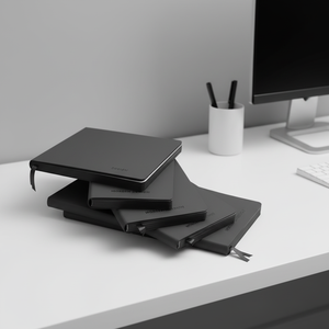 Promotional Gifts Stationary PU Planner Journal <strong>Notebooks</strong> Business A4 A5 Leather <strong>Custom</strong> Logo Printed Debossed Soft Black Diary - Product Image 1