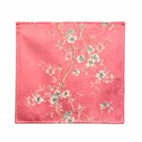 Tapis de mahjong KEYE moderne de luxe en velours vert émeraude avec broderie florale pour les fêtes à domicile et les jeux décontractés