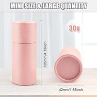 1 oz /30 ml Tube de carton de papier kraft vide rond en carton de papier kraft Boîte d'emballage pour bouteille d'huile de thé cadeau