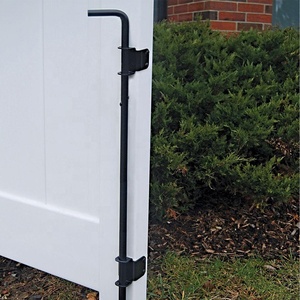 HILLMASTER Boulon de canne pour porte à tige de chute, matériel robuste pour porte, <span class=keywords><strong>loquet</strong></span> de <span class=keywords><strong>sol</strong></span> pour clôtures en bois - Product Image 2