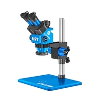 SUNSHINE-Microscopio digital estéreo trinocular para reparación de joyería de teléfonos móviles, herramienta de soldadura PCB