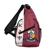 Sac de Poitrine Personnalisé Kappass Alpha Psi, Sac à Dos Sportif de Voyage, Sac Bandoulière Tendance Décontracté, Cadeau pour Femme et Homme de Sororité et Fraternité