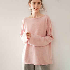 เสื้อสเวตเตอร์ถักแขนยาวผ้าแคชเมียร์สไตล์เกาหลีคอปกแบบบางป้องกั<span class=keywords><strong>น</strong></span>การเกิดข<span class=keywords><strong>น</strong></span> - Product Image 1