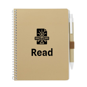 맞춤형 재활용 휴대용 노트북 종이 스파이럴 바인딩 스파이럴 노트북 펜 포함 - Product Image 1