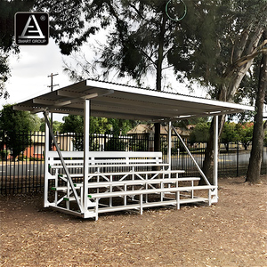 Smart Sports Mobile Aluminum Bleachers with Covered Roof Outdoor Stadium Events Aluminium Gym Bleachers Aluminum <strong>Grandstand</strong> - Product Image 3