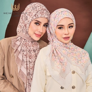 Khăn choàng đầu nữ Malaysia in họa tiết dân tộc, chất liệu cotton voan cao cấp, kiểu dáng thời trang, khăn hijab - Product Image 2