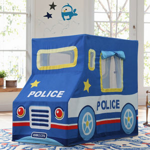 Asweets <span class=keywords><strong>Jouet</strong></span> de sport d'intérieur pour enfants <span class=keywords><strong>Tente</strong></span> de jeu en toile de coton avec cadre en bois Station de police pour enfants Playhouse - Product Image 5