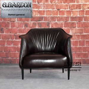 <span class=keywords><strong>Canapé</strong></span> simple minimaliste moderne pour bar à cigares à whisky en cuir véritable <span class=keywords><strong>petit</strong></span> appartement personnalité pour salon <span class=keywords><strong>club</strong></span> d'étude - Product Image 2