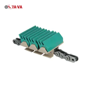 YA-VA Conveyor Components Steel-Bottom chain 1873 Gripper Chain plastic tab