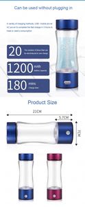 Smart Portable Bottle 300Ml Insulated H2 Rich Hydrogen for Boiling Water - Product Image 5