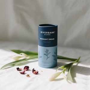 Emballage personnalisé pour matcha, tube en papier, boîte cylindrique en kraft de qualité alimentaire, emballage pour poudre de thé, écologique, biodégradable, laminage mat - Product Image 5